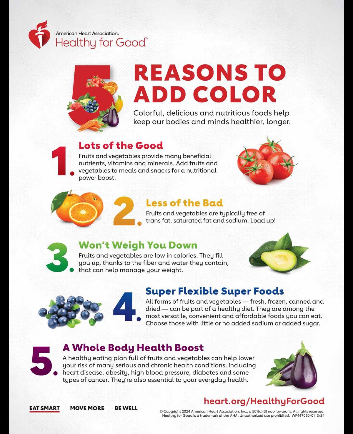 5 Reasons to Add Color infographic