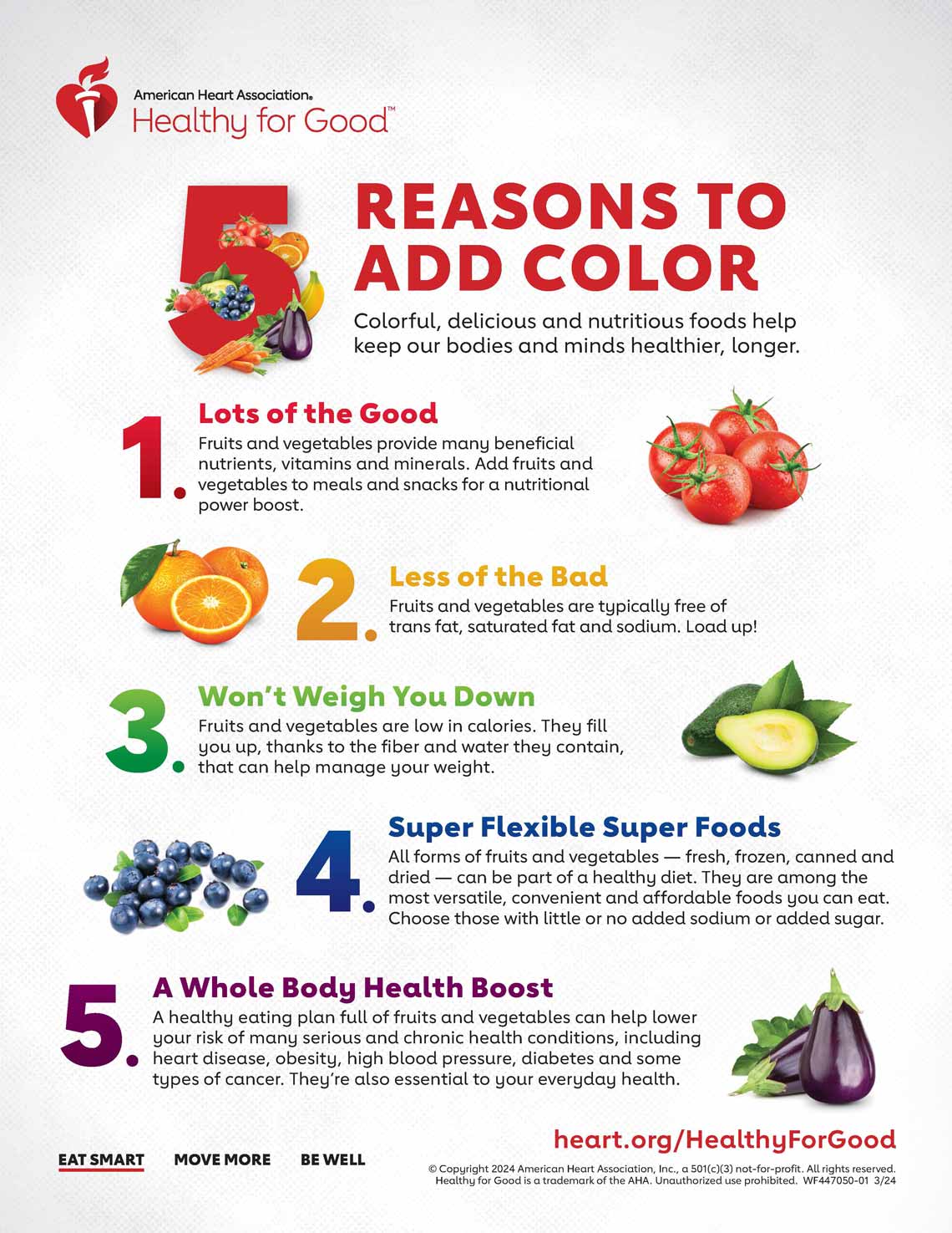 5 Reasons to Add Color infographic