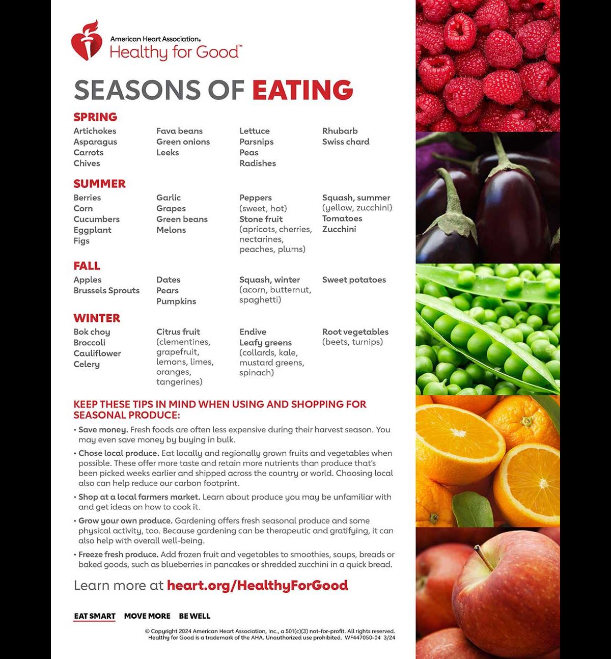Seasons of Eating Infographic