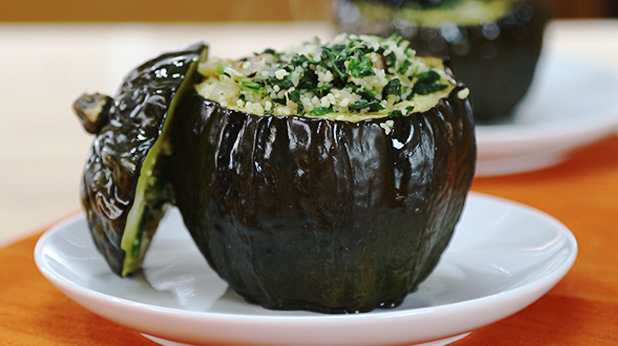 Couscous Stuffed Acorn Squash