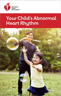 Your Child's Abnormal Heart Rhythm brochure cover