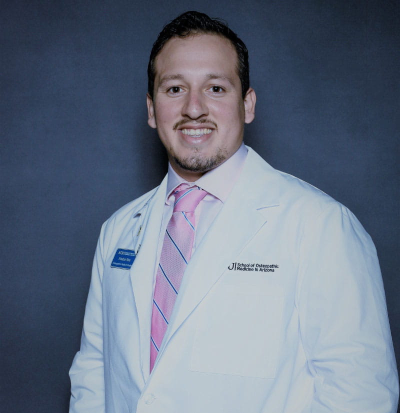 Esteban Rios did not plan on becoming a doctor when he was growing up in California's San Joaquin Valley. Now, he's studying osteopathic medicine in Arizona. (Photo courtesy of Esteban Rios)