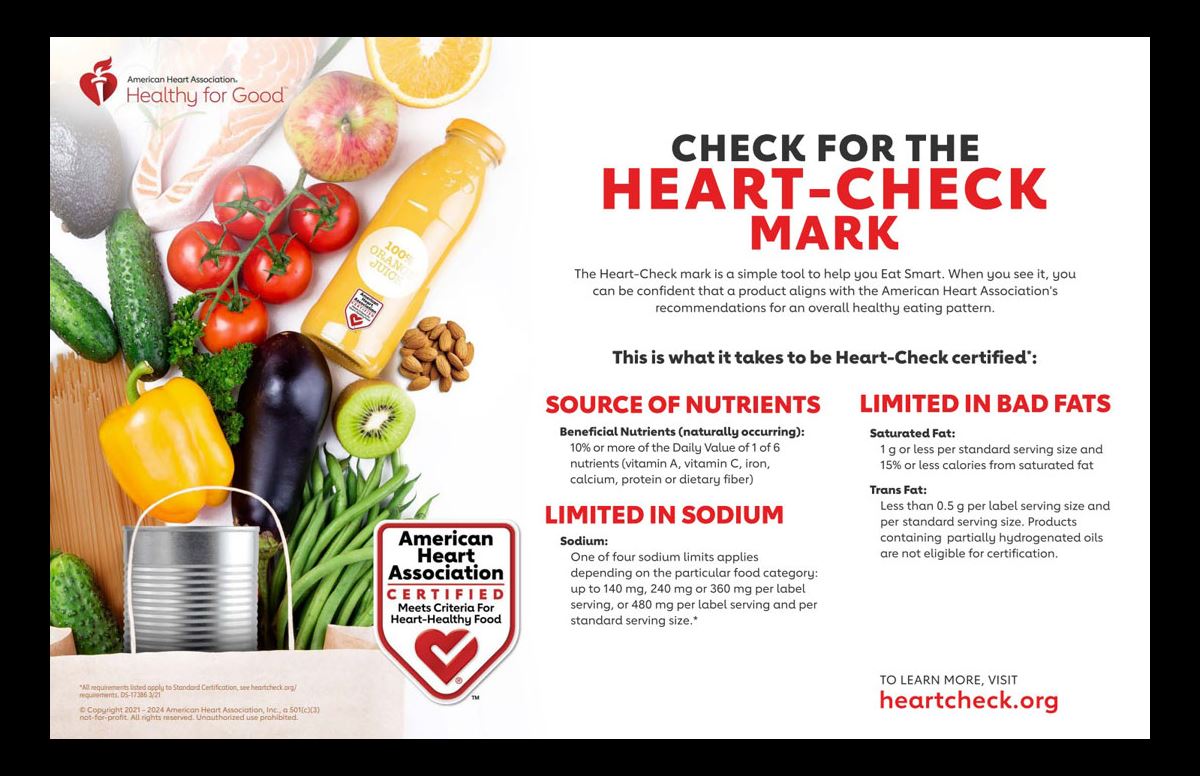 Check for the Heart-Check Mark Infographic Check for the Heart-Check Mark Infographic
