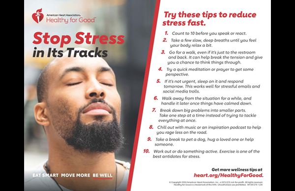 Stop stress infographic Stop stress infographic