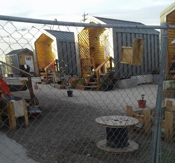 A neighborhood of tiny houses