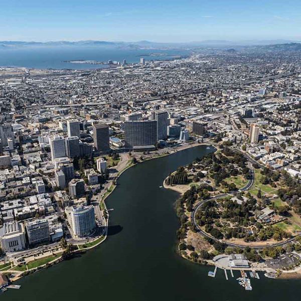 Aerial view of Oakland, California