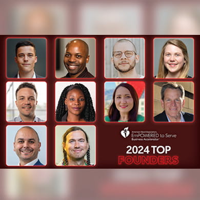 photo grid of 2024 AHA National Business Accelerator finalists photo grid of 2024 AHA National Business Accelerator finalists